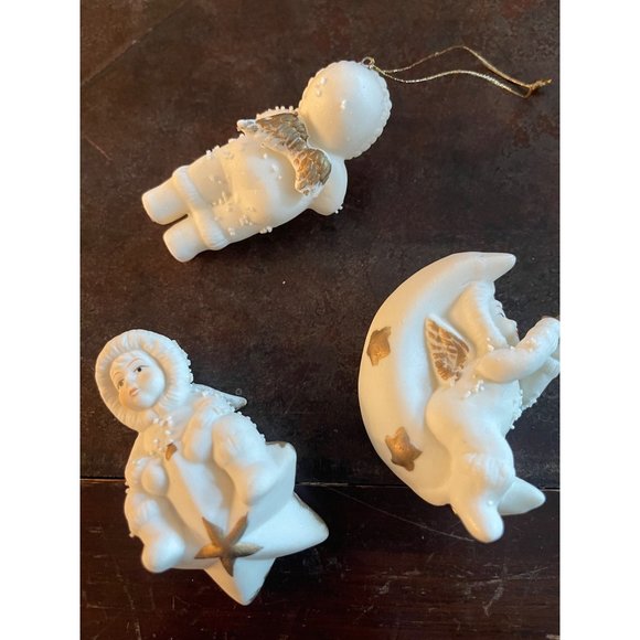 Vintage Snow Babies Set of Angel Ornaments - Picture 6 of 6